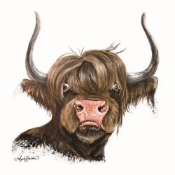 Clarabelle the Highland Cow | Obraz na stenu