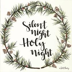 Silent Night Pinecone Wreath | Obraz na stenu
