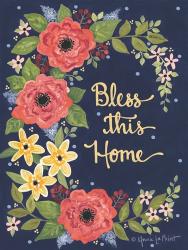 Floral Bless This Home | Obraz na stenu
