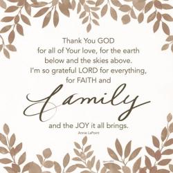 Faith and Family | Obraz na stenu