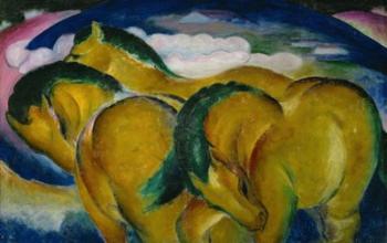 The Small Yellow Horses, 1912 | Obraz na stenu