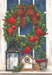 Pomegranate Christmas Wreath | Obraz na stenu