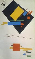 Suprematist painting (with black trapezium and red square), 1915 | Obraz na stenu