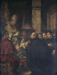 Saint Ignatius of Loyola Receives Papal Bull from Pope Paul III | Obraz na stenu