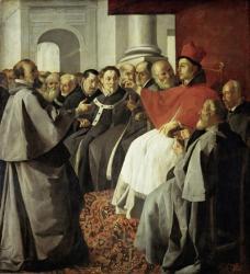 Saint Bonaventura at the Church Council of Lyon | Obraz na stenu