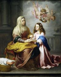 Saint Anne and the Virgin | Obraz na stenu