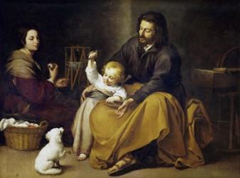 The Holy Family with a Small Bird | Obraz na stenu