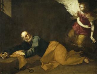 Saint Peter Freed by an Angel, 1639 | Obraz na stenu
