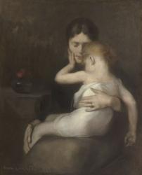 The Sick Child (Madame Eugene Carriere and Son Leon), 1885 | Obraz na stenu