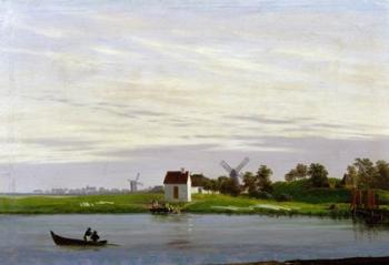 Landscape with Windmills | Obraz na stenu