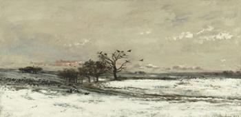 Landscape With Snow And Setting Sun, 1873 | Obraz na stenu