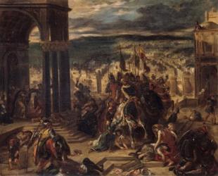 The Entrance of the Crusaders into Constantinople, 1852 | Obraz na stenu
