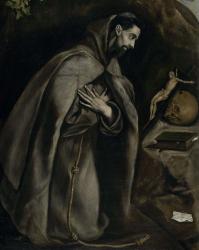 Saint Francis in Prayer Before a Crucifix, c. 1590 | Obraz na stenu