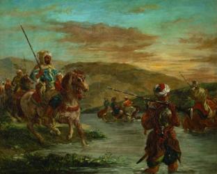 Fording a River in Morocco, 1858 | Obraz na stenu