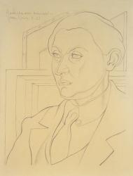 Portrait of Daniel-Henry Kahnweiler, 1921 | Obraz na stenu