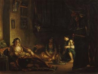 Women of Algiers in their Apartment, 1847-49 | Obraz na stenu