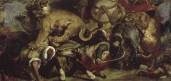 The Lion Hunt, 1855 | Obraz na stenu