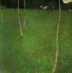 Farmhouse With Birch Trees, 1900 | Obraz na stenu