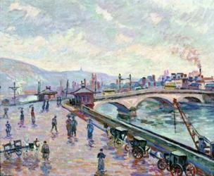 The Seine-River At Rouen | Obraz na stenu