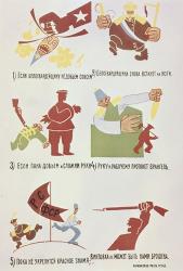 Soviet Poster Against Wrangel'S White Guards 1920 | Obraz na stenu