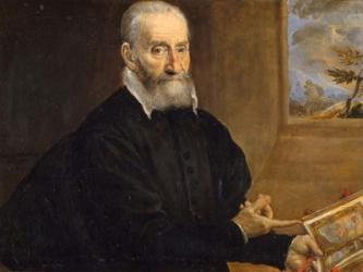 Portrait of Giulio Clovio Holding the Farnese Hours | Obraz na stenu