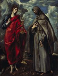 Saints John and Francis of Assisi c. 1600 | Obraz na stenu