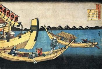 A Summer Sight on the River Sumida | Obraz na stenu