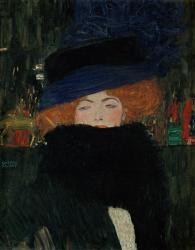 Lady With Hat And Feather Boa, 1909 | Obraz na stenu