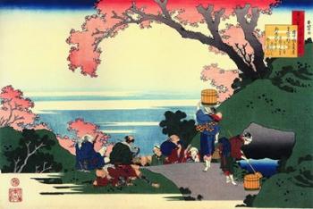 Three Men Admire the Cherry Blossoms | Obraz na stenu