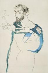 Painter Gustav Klimt In His Blue Painter'S Smock, 1913 | Obraz na stenu