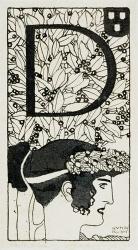 Initial ""D""  Used In The Third Issue Of ""Ver Sacrum"", 1898 | Obraz na stenu