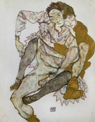 Seated Couple (Egon Und Edith Schiele), 1915 | Obraz na stenu