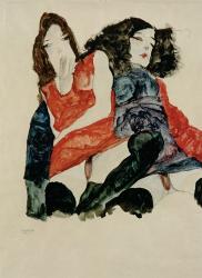 Two Girls, 1911 | Obraz na stenu