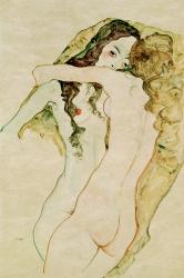 Zwei Frauen In Umarmung [Two Women Embracing], 1911 | Obraz na stenu