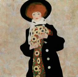 Portrait Of A Woman With Black Hat (Gertrude Schiele), 1909 | Obraz na stenu