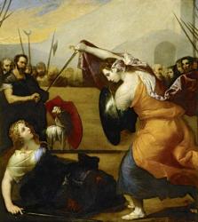 The Duel of Isabella de Carazzi and Diambra de Pottinella | Obraz na stenu