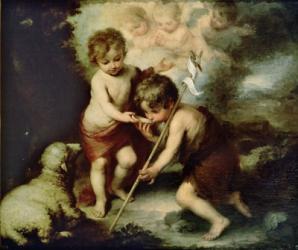 The Holy Children with a Shell | Obraz na stenu