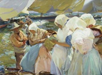 Valencianas en la Playa (Women from Valencia on the beach), 1915 | Obraz na stenu
