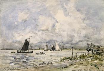 A Pier On The Scheldt, 1866 | Obraz na stenu