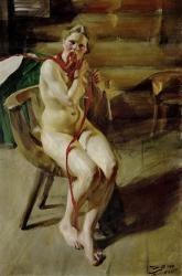 Nude Braiding Her Hair, 1907 | Obraz na stenu
