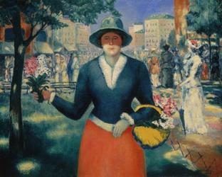The flower Seller, Late 1920s | Obraz na stenu