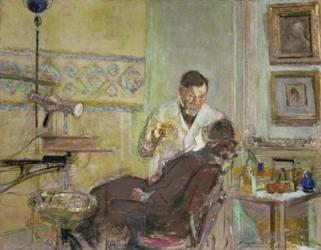 Dr Georges Viau in his Dental Office, Attending Annette Roussel, 1914 | Obraz na stenu