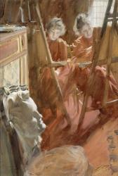 The Young Schwartz Girls Drawing, , 1889 | Obraz na stenu