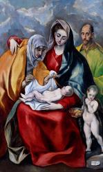 The Holy Family with Saint Anne, Saint Joseph and the child Saint John the Baptist | Obraz na stenu