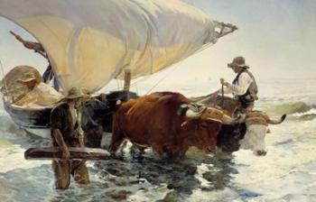 Returning from Fishing - Hauling of the Boat | Obraz na stenu