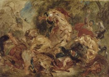 The Lion Hunt, c 1854 | Obraz na stenu