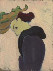 Women Seen in Profile with a Green Hat, c.  1890-189 | Obraz na stenu