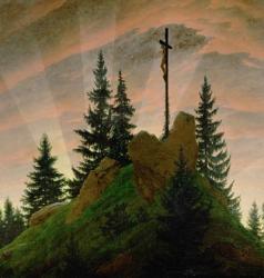 The Cross in the Mountains  1807-1808 | Obraz na stenu