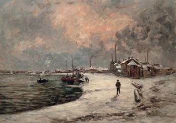 Snow In Crozant, 1873 | Obraz na stenu