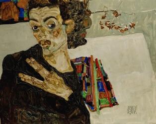 Self-Portrait With Spread Fingers, 1911 | Obraz na stenu